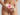 Woman covering her lower body with flowers